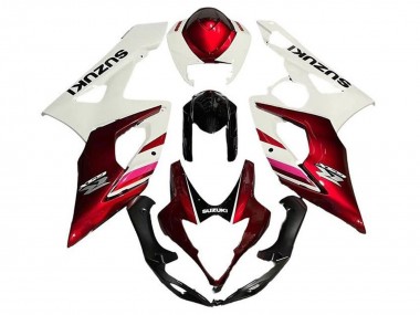 Venta Carenados Moto Suzuki GSXR 1000 2005-2006 - Blanco Rojo Caramelo Negro