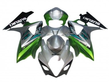 Venta Carenados Moto Suzuki GSXR 1000 2005-2006 - Plata Verde Negro