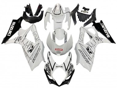 Venta Carenados Moto Suzuki GSXR 1000 2005-2006 - Blanco Negro Corona Motul