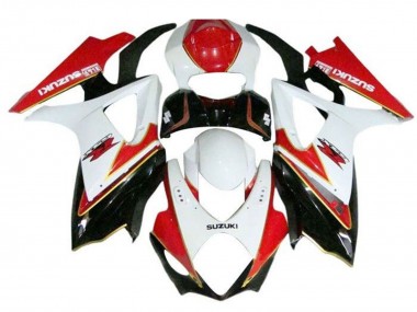 Venta Carenados Moto Suzuki GSXR 1000 2005-2006 - Blanco Rojo Negro Oro