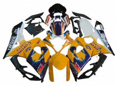 Venta Carenados Moto Suzuki GSXR 1000 2005-2006 - Blanco Amarillo Azul Negro Corona