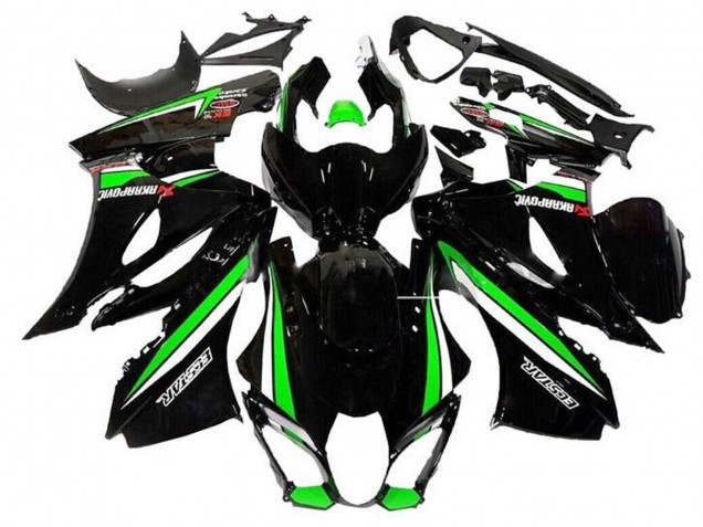 Venta Carenados Moto Suzuki GSXR1000 2017-2024 - Negro Verde Blanco Raya