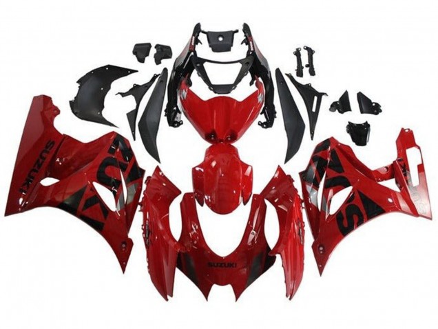 Venta Carenados Moto Suzuki GSXR1000 2017-2024 - Rojo Negro Plata