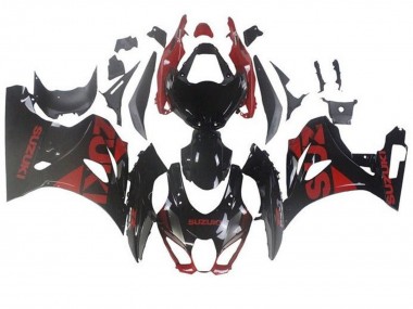 Venta Carenados Moto Suzuki GSXR1000 2017-2024 - Negro Rojo Oscuro