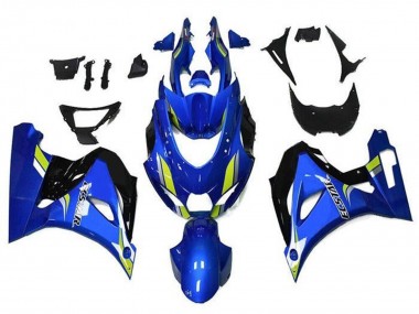 Venta Carenados Moto Suzuki GSXR1000 2017-2024 - Azul Verde Negro Ecstar