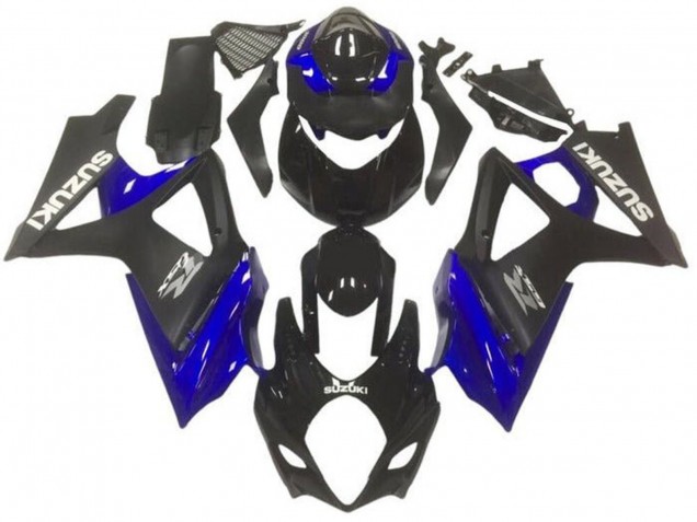 Venta Carenados Moto Suzuki GSXR 1000 2007-2008 - Negro Brillante Negro Mate Azul Gris