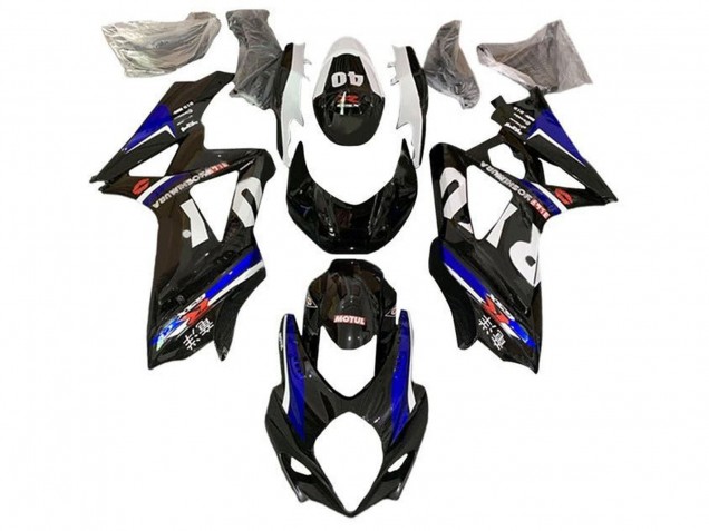 Venta Carenados Moto Suzuki GSXR 1000 2007-2008 - Negro Blanco Azul Yoshimura