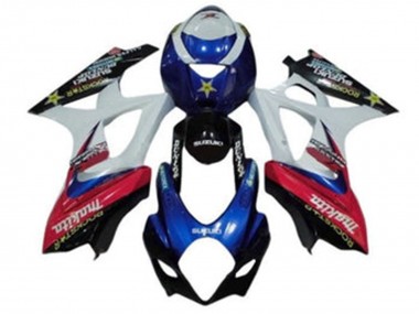Venta Carenados Moto Suzuki GSXR 1000 2007-2008 - Blanco Azul Rojo Negro Makita