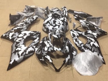 Venta Carenados Moto Suzuki GSXR 1000 2007-2008 - Negro Blanco Gris Camouflage