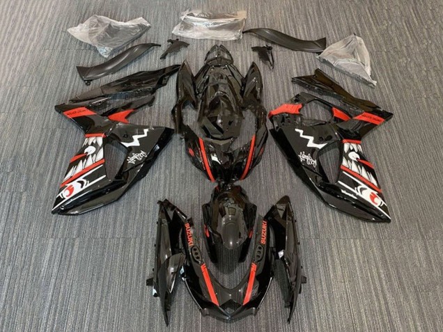 Venta Carenados Moto Suzuki GSXR 1000 2009-2016 - Negro Rojo Blanco Jaws Tiburón