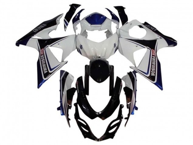 Venta Carenado Moto Suzuki GSXR 1000 2009-2016 - Blanco Azul Negro Yoshimura