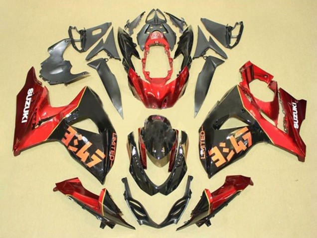 Venta Kits Carenado Moto Suzuki GSXR 1000 2009-2016 - Rojo Negro