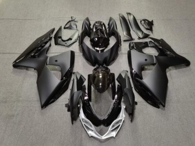 Venta Carenados Moto Suzuki GSXR 1000 2009-2016 - Negro Mate Negro Brillante Plata