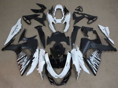 Venta Carenados Moto Suzuki GSXR 1000 2009-2016 - Blanco Negro Plata Checker