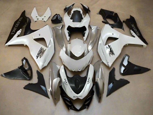 Venta Carenados Moto Suzuki GSXR 1000 2009-2016 - Blanco Perla Plata Negro Mate