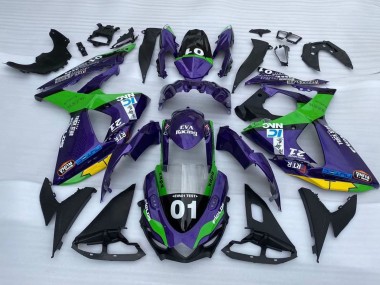 Venta Carenados Moto Suzuki GSXR 1000 2009-2016 - Púrpura Verde Negro Amarillo 01