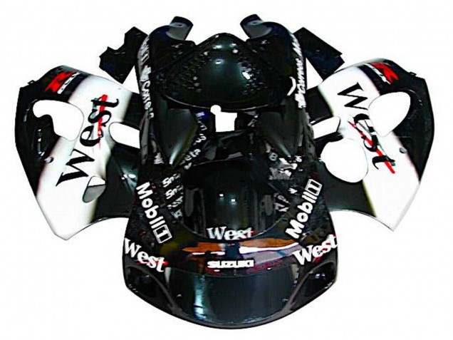 Venta Carenados Moto Suzuki GSXR 600 / GSXR 750 1996-2000 - Negro Blanco West