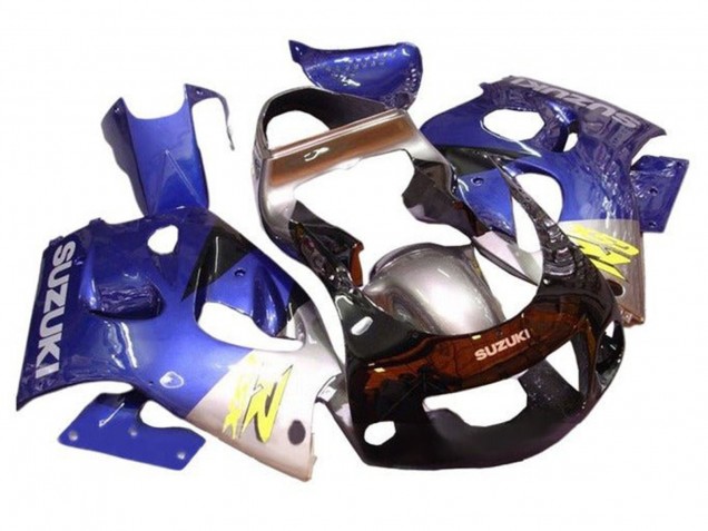 Venta Carenados Moto Suzuki GSXR 600 / GSXR 750 1996-2000 - Azul Plata Negro