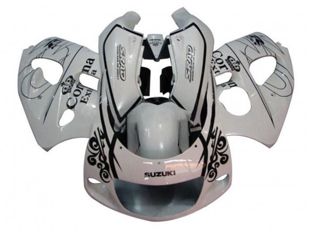 Venta Carenados Moto Suzuki GSXR 600 / GSXR 750 1996-2000 - Blanco Negro Corona Extra