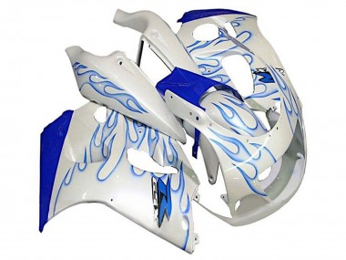 Venta Carenados Moto Suzuki GSXR 600 / GSXR 750 1996-2000 - Blanco Azul Llama