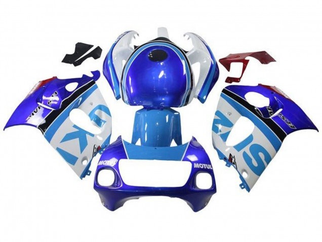 Venta Carenados Moto Suzuki GSXR 600 / GSXR 750 1996-2000 - Blanco Azul Raya