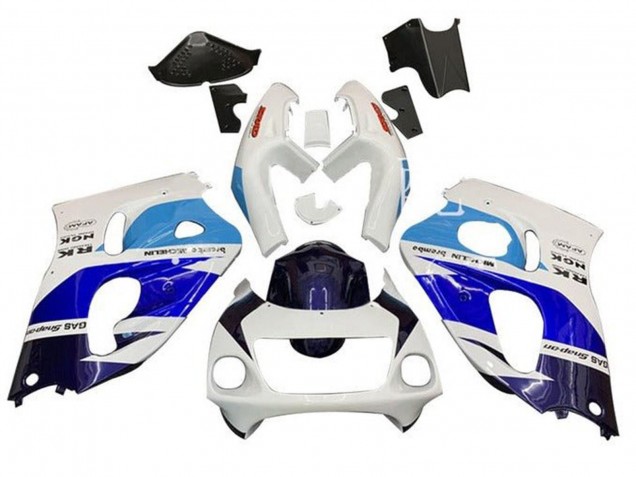 Venta Carenados Moto Suzuki GSXR 600 / GSXR 750 1996-2000 - Blanco Triple Azul