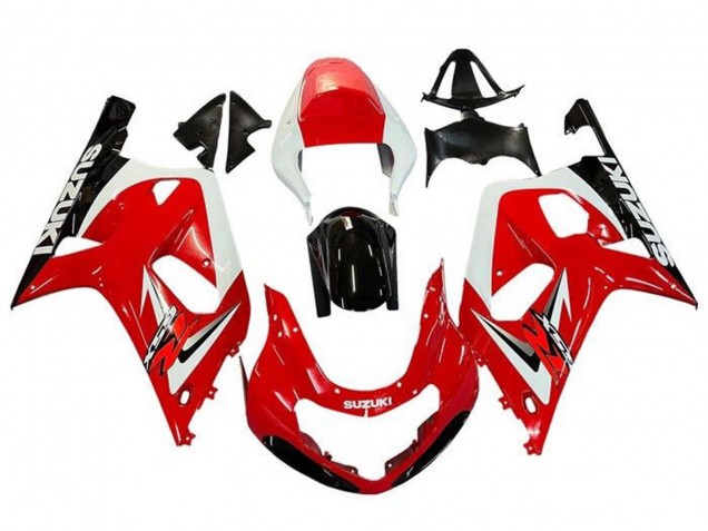 Venta Carenados Moto Suzuki GSXR 600 / GSXR 750 2001-2003 - Rojo Blanco Negro Brillante