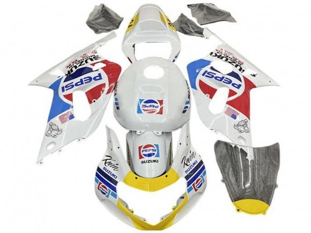 Venta Carenados Moto Suzuki GSXR 600 / GSXR 750 2001-2003 - Blanco Azul Rojo Amarillo Pepsi