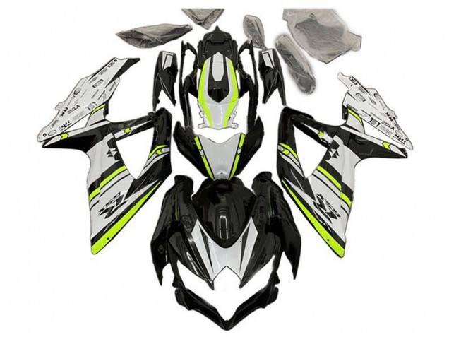 Venta Carenados Moto Suzuki GSXR 600 / GSXR 750 2008-2010 - Blanco Verde Negro Brillante