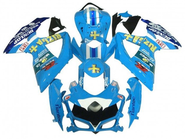Venta Carenados Moto Suzuki GSXR 600 / GSXR 750 2008-2010 - Azul Claro Amarillo Rizla