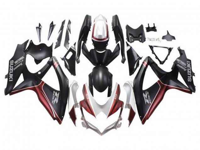 Venta Carenados Moto Suzuki GSXR 600 / GSXR 750 2008-2010 - Blanco Rojo Negro Mate