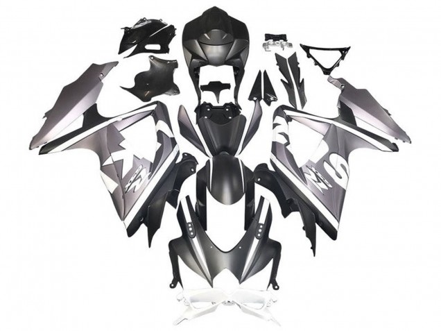 Venta Carenados Moto Suzuki GSXR 600 / GSXR 750 2008-2010 - Plata Blanco Negro Mate