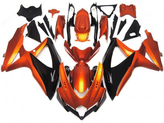 Venta Carenados Moto Suzuki GSXR 600 / GSXR 750 2008-2010 - Naranja Negro