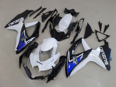 Venta Carenados Moto Suzuki GSXR 600 / GSXR 750 2008-2010 - Blanco Azul Negro Brillante