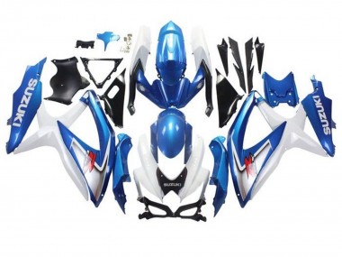 Venta Carenados Moto Suzuki GSXR 600 / GSXR 750 2008-2010 - Blanco Azul Claro Rojo