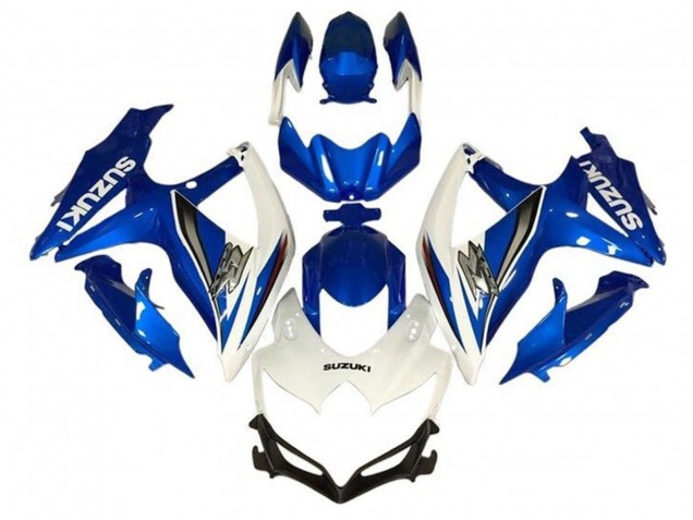 Venta Carenados Moto Suzuki GSXR 600 / GSXR 750 2008-2010 - Blanco Azul Plata