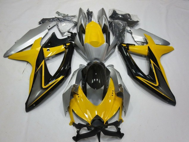 Venta Carenados Moto Suzuki GSXR 600 / GSXR 750 2008-2010 - Amarillo Plata Gris Negro