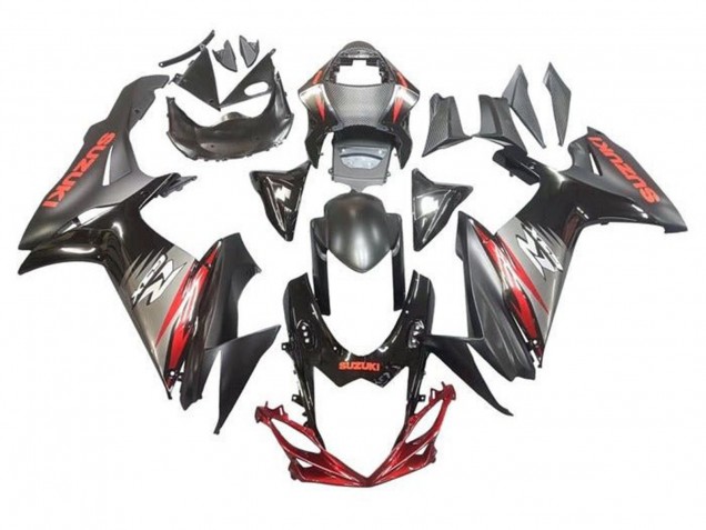 Venta Carenados Moto Suzuki GSXR 600 / GSXR 750 2011-2024 - Negro Gris Rojo