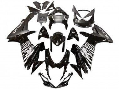Venta Carenados Moto Suzuki GSXR 600 / GSXR 750 2011-2024 - Negro Brillante Plata