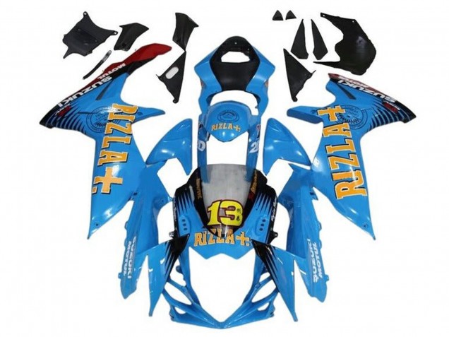 Venta Carenados Moto Suzuki GSXR 600 / GSXR 750 2011-2024 - Azul Amarillo Rojo Negro Rizla 13