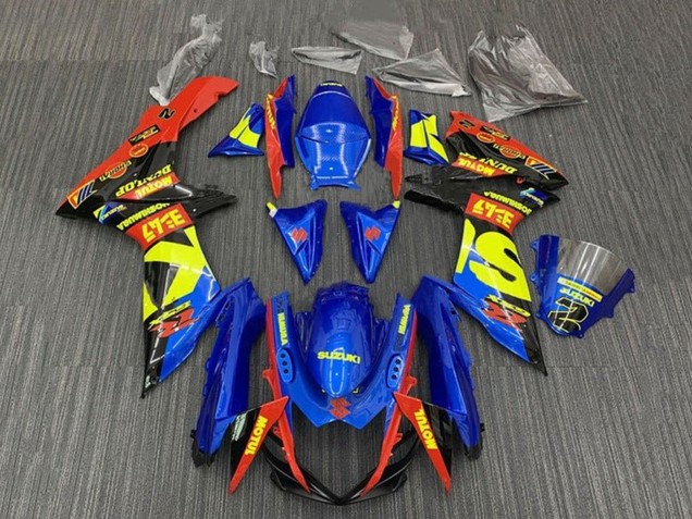 Venta Carenados Moto Suzuki GSXR 600 / GSXR 750 2011-2024 - Azul Rojo Amarillo Negro