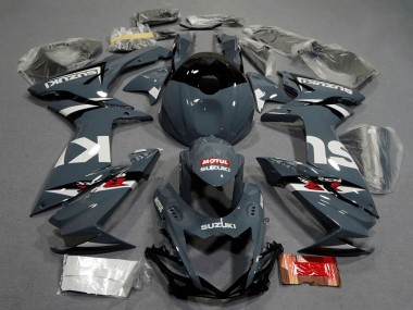 Venta Carenados Moto Suzuki GSXR 600 / GSXR 750 2011-2024 - Nardo Gris Oscuro Blanco Negro Rojo Motul