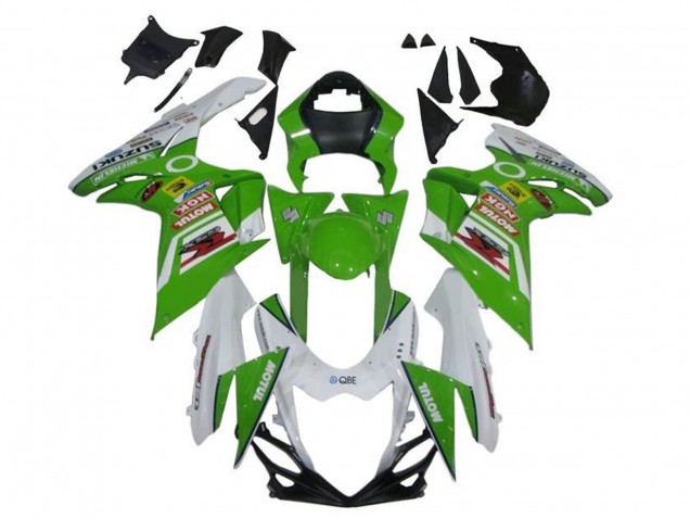 Venta Carenados Moto Suzuki GSXR 600 / GSXR 750 2011-2024 - Blanco Verde Rojo Motul