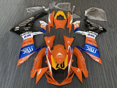 Venta Carenados Moto Suzuki GSXR 600 / GSXR 750 2011-2024 - Naranja Azul Blanco Negro Amarillo 20