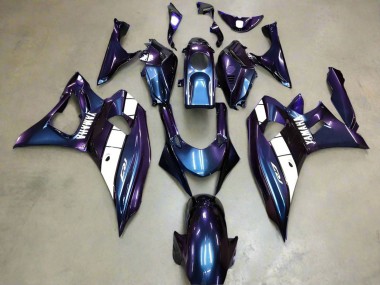 Venta Carenados Moto Yamaha YZF R7 2021-2024 - Camaleón Azul Púrpura Blanco
