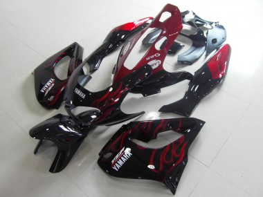 Venta Carenados Moto Yamaha YZF 1000R Thunderace 1997-2007 - Negro Blanco Rojo Llama