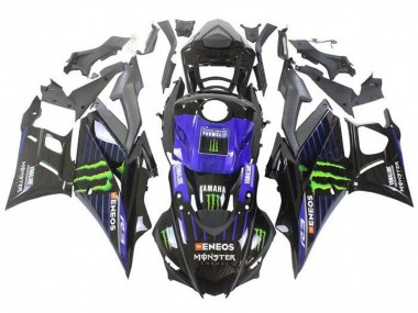 Venta Carenados Moto Yamaha YZF R3/R25 2019-2021 - Azul Negro Brillante Verde ENEOS Monstruo