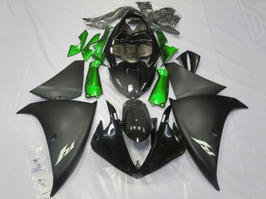 Venta Carenados Moto Yamaha YZF 1000 R1 2012-2014 - Negro Brillante Negro Mate Verde
