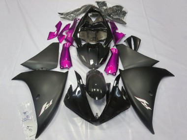 Venta Carenados Moto Yamaha YZF 1000 R1 2012-2014 - Negro Brillante Negro Mate Rosa