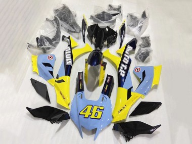 Venta Carenados Moto Yamaha YZF 1000 R1 2020-2025 - Azul Amarillo Negro Brillante Moto T.P 46
